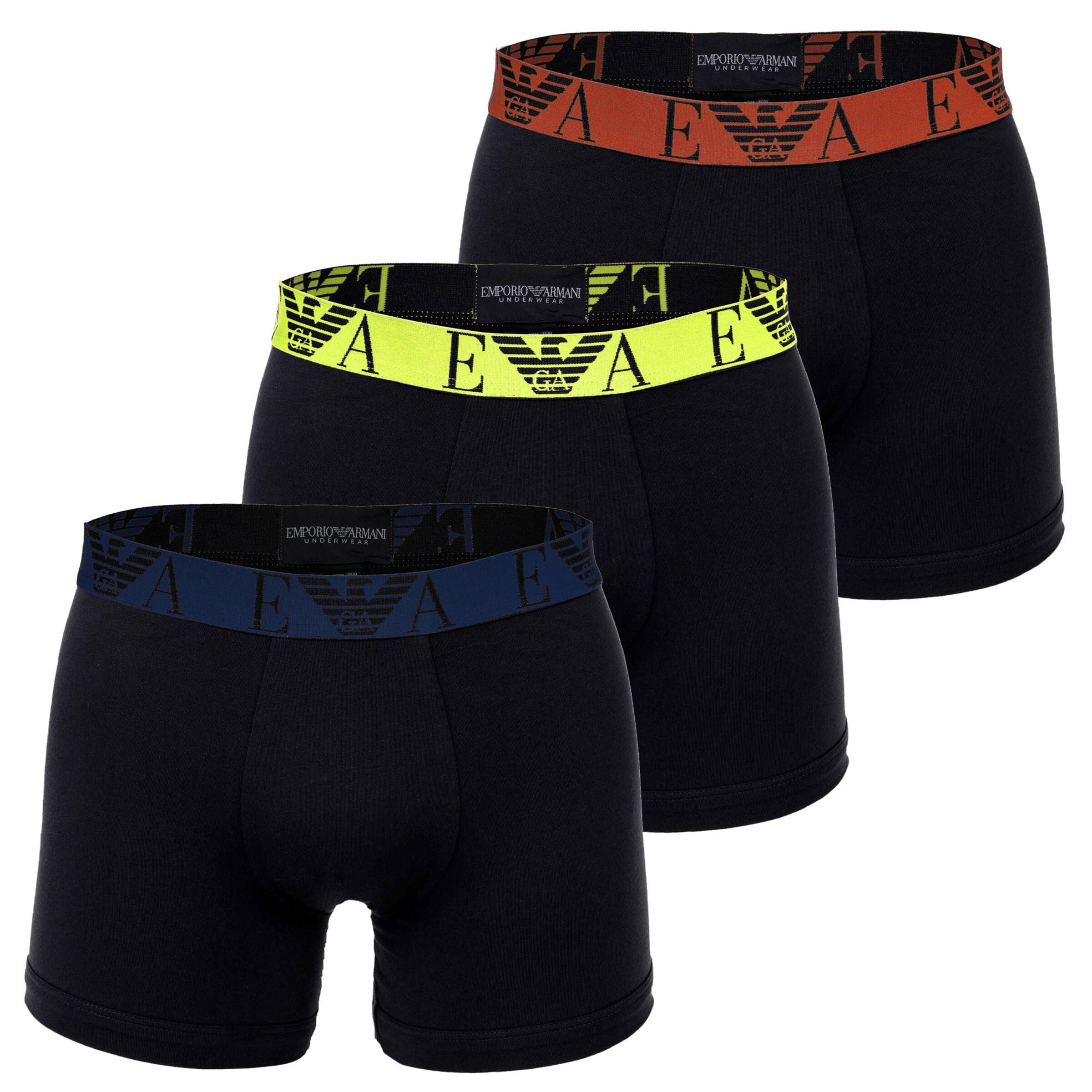 Boxer di Emporio Armani in nero: frontale