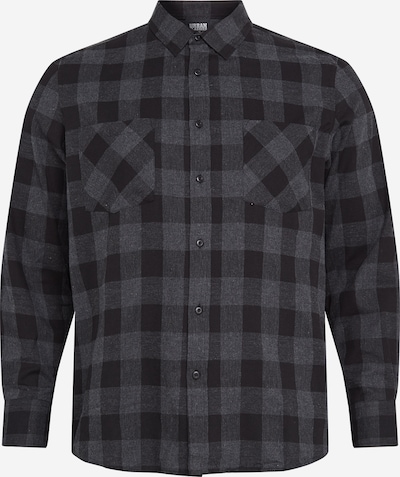 Urban Classics Big & Tall Overhemd in de kleur Grijs / Zwart, Productweergave