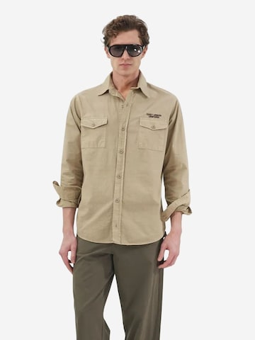 Giesto Regular fit Overhemd in Beige