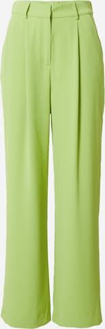 Pantaloni con pieghe 'Velia' di minus in verde: frontale