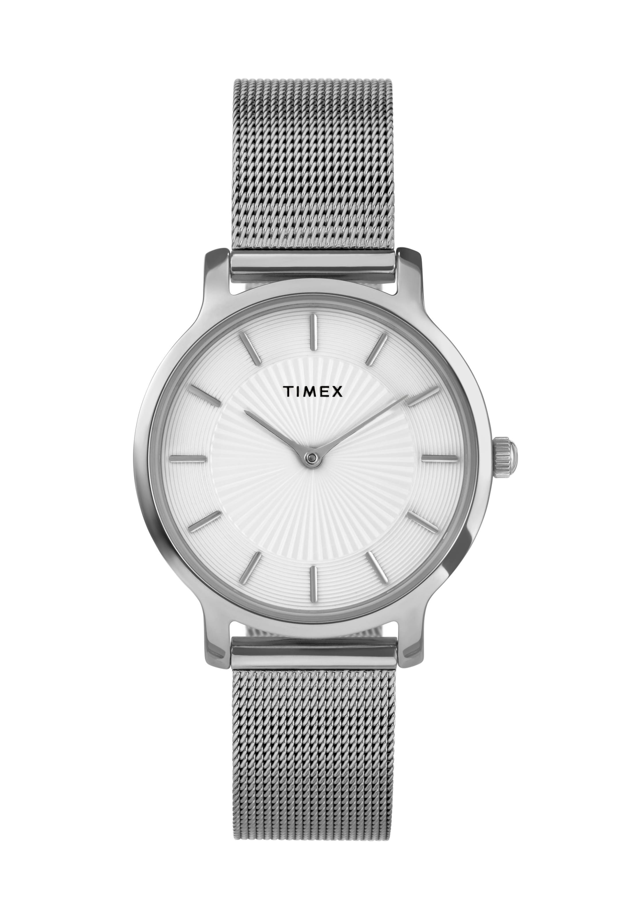 TIMEX Analogt ur i sølv: forside