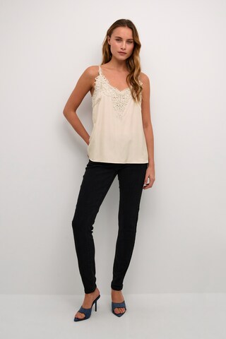 Cream Top 'Anna' in Beige