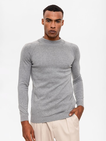 Antioch Sweater in Grey: front