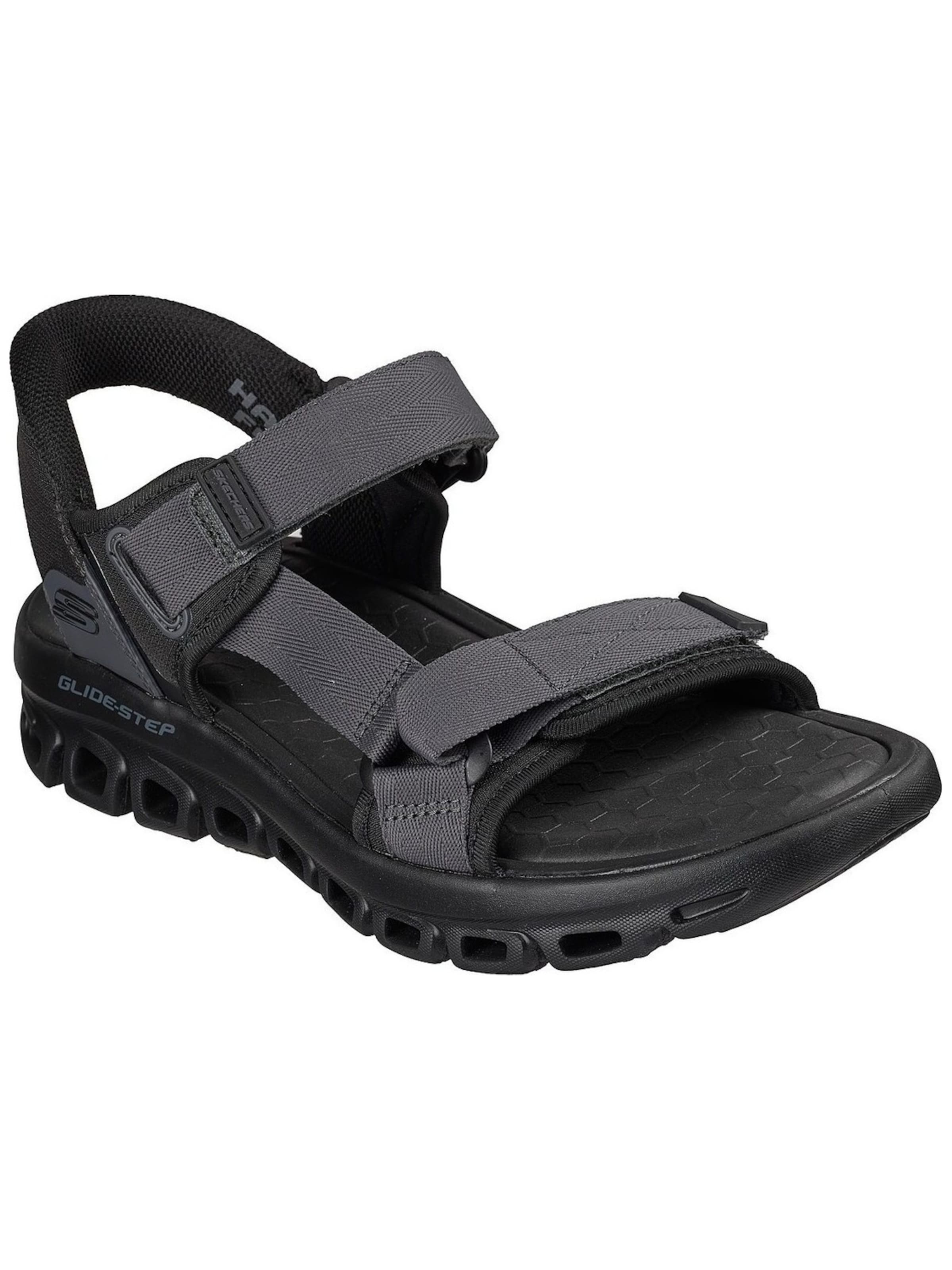 Sandalo di SKECHERS in nero: frontale