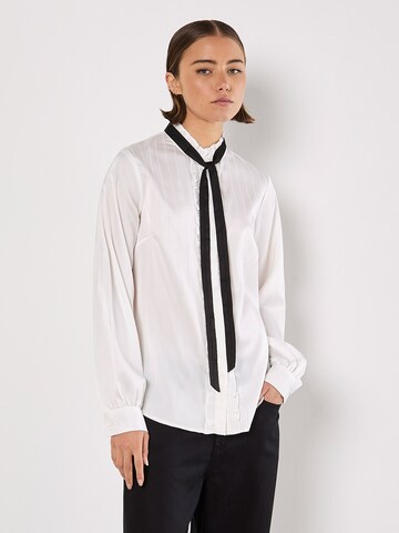 Apricot Blouse in White: front