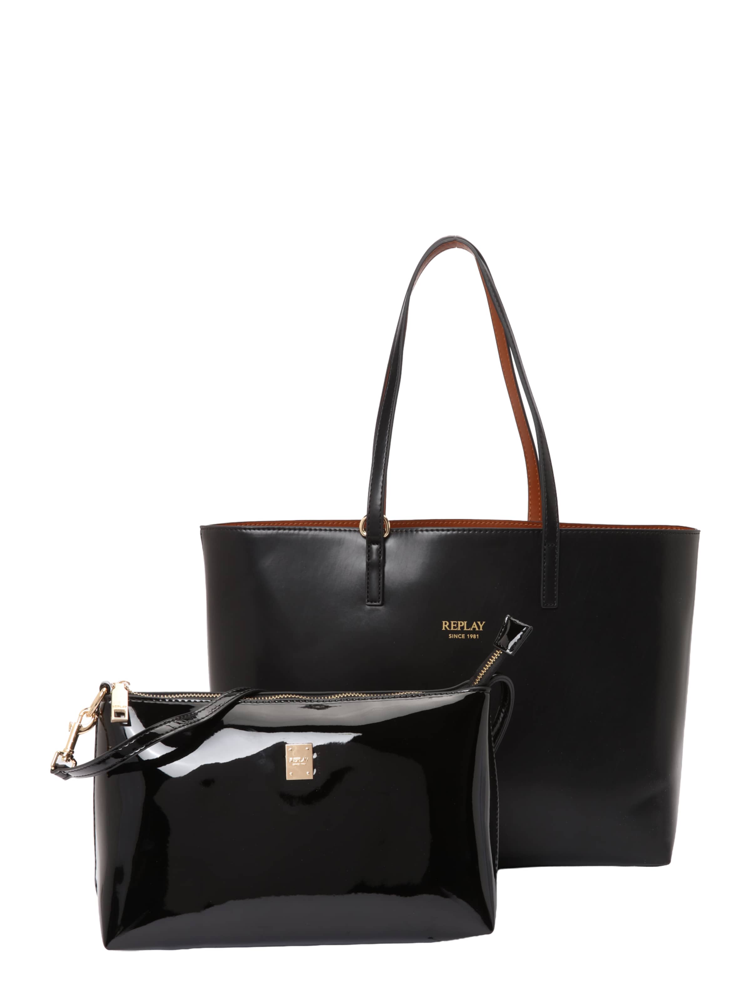 REPLAY Poodlemiskott, värv must: eest vaates