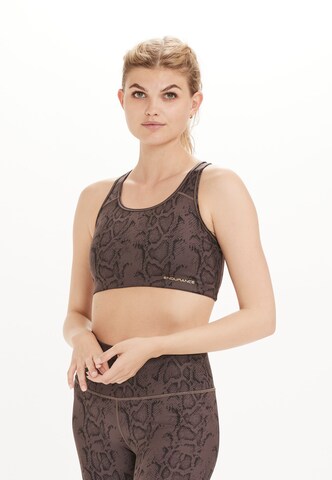 ENDURANCE Bustier Sport-BH ' Somna' in Braun: predná strana