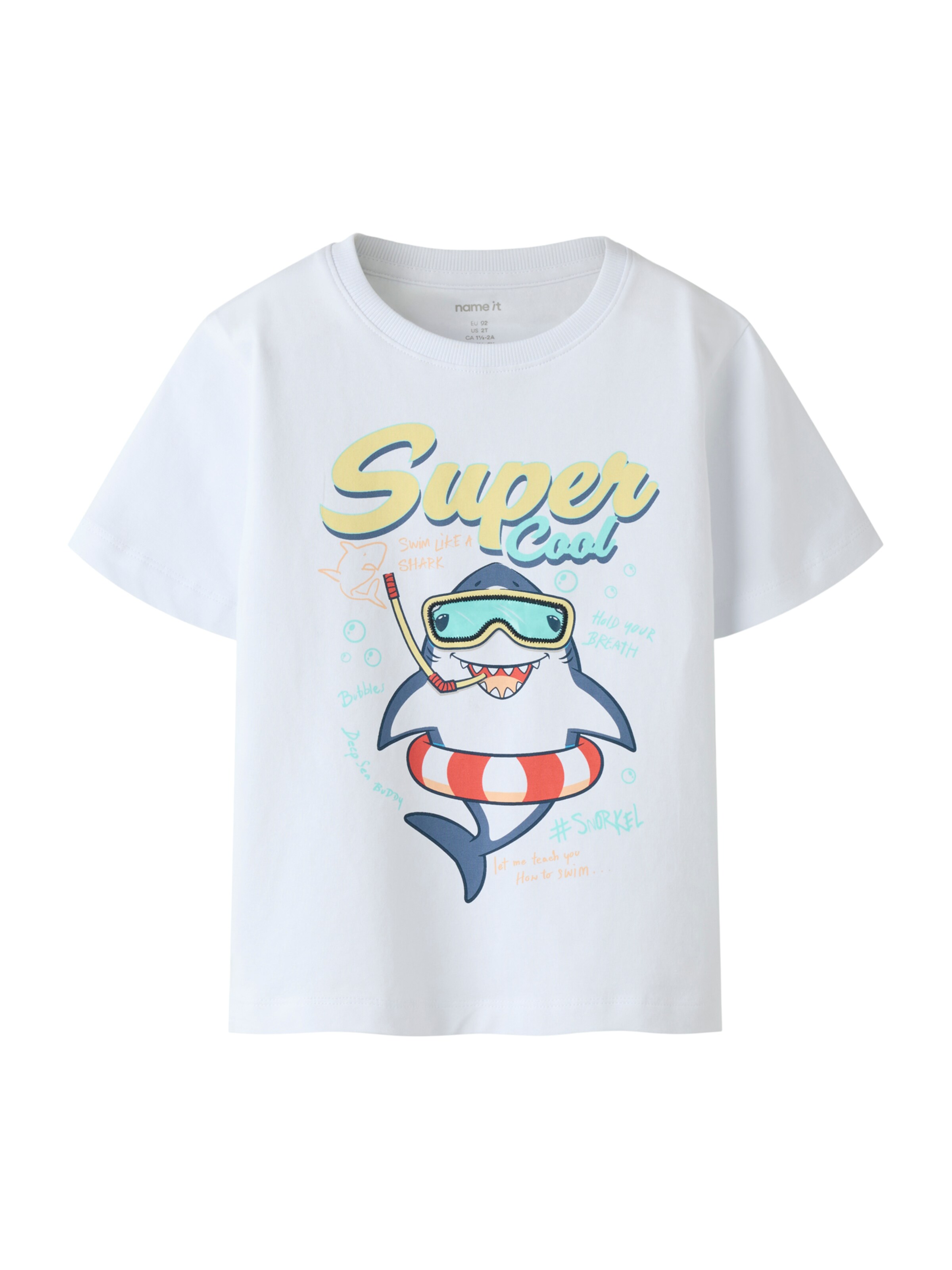 balta NAME IT Marškinėliai 'NMMFymz': priekis