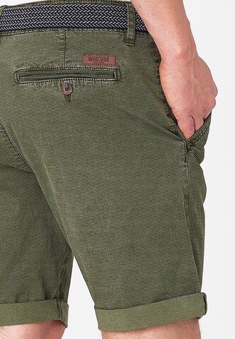 INDICODE JEANS Regular Chino Pants 'Caedmon' in Green