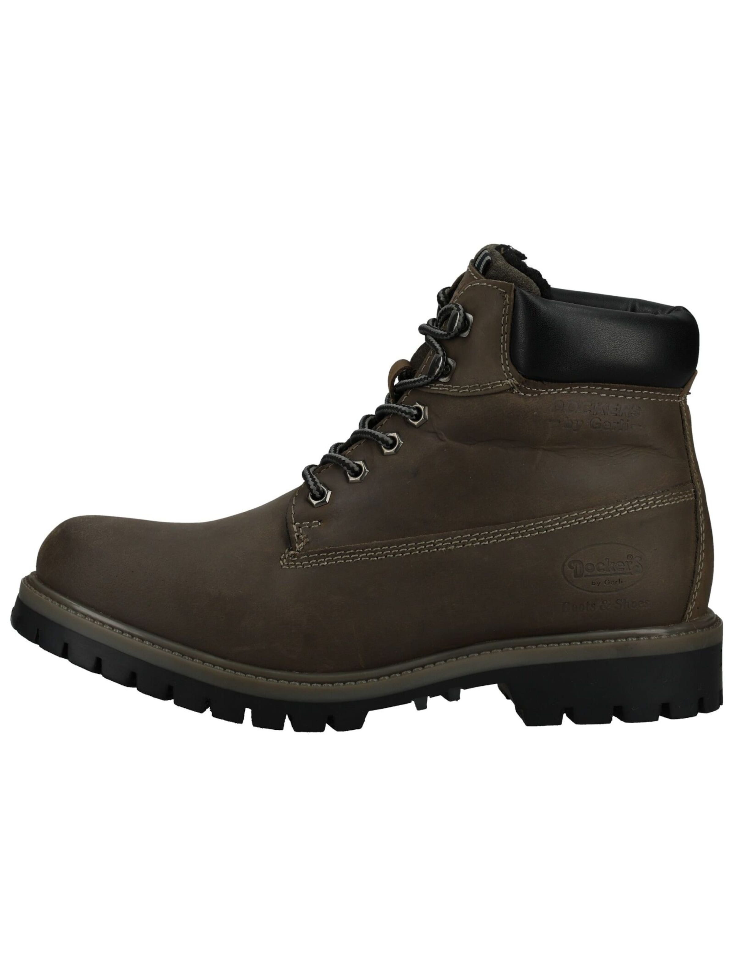Boots stringati di Dockers by Gerli in verde: lato