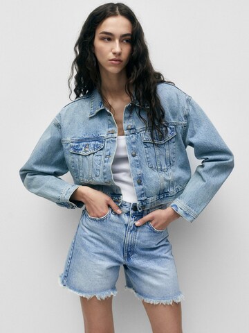 Pull&Bear Between-season jacket in Blue: front