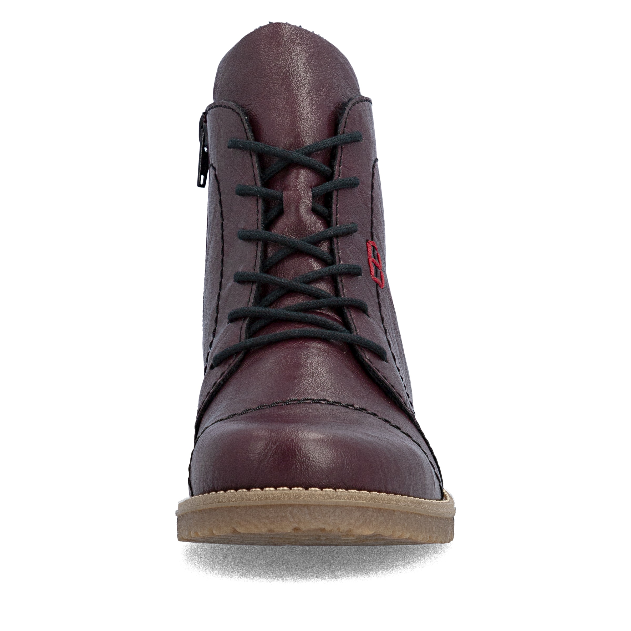 Bottines à lacets Rieker en rouge