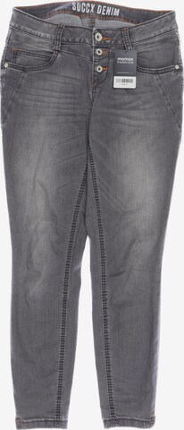 Soccx Jeans in 28 in Grey: front