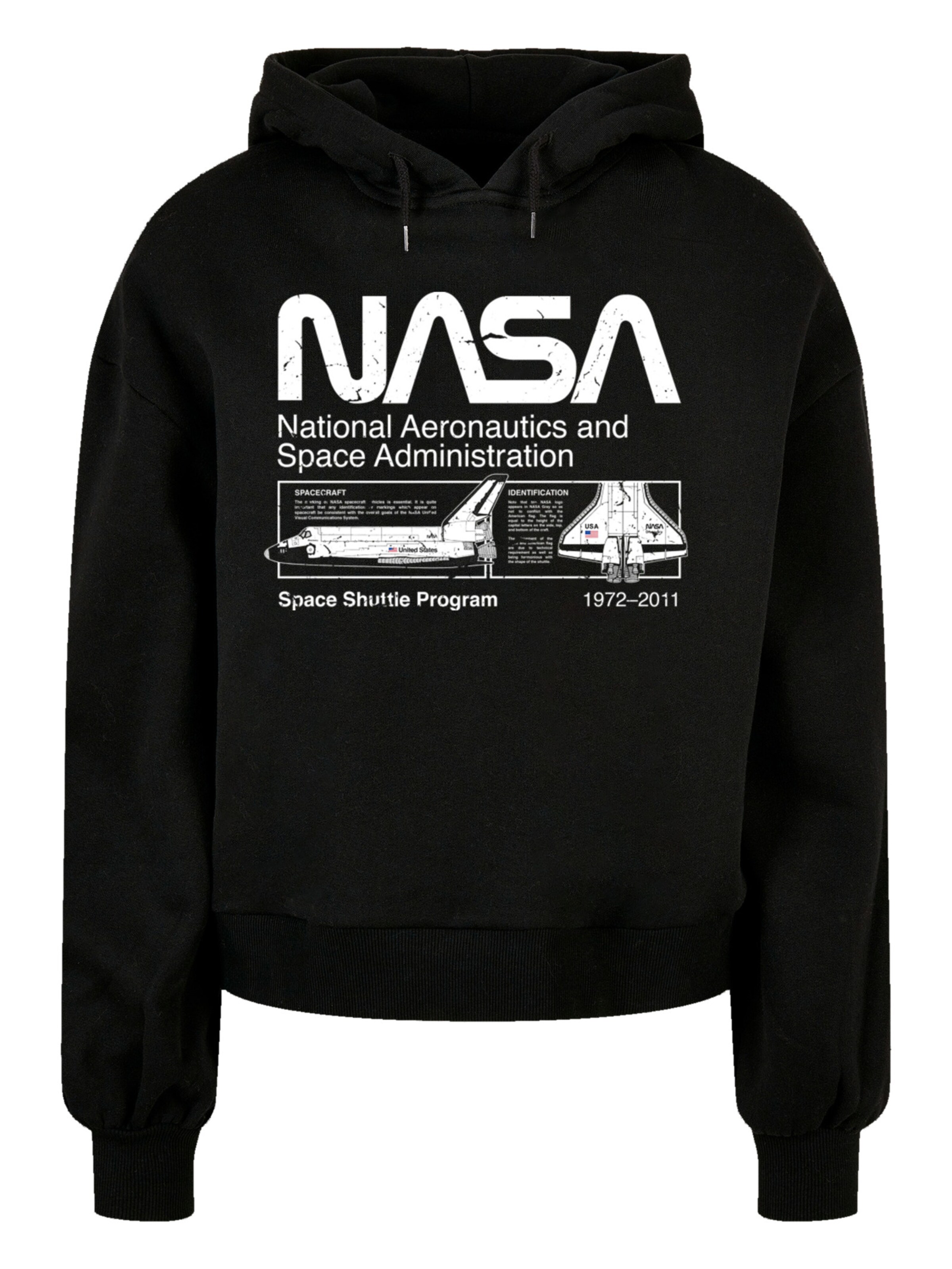 F4NT4STIC Sweatshirt in Zwart: voorkant