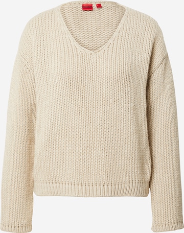 HUGO Red Sweater 'Sestrelly' in Beige: front