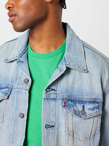 LEVI'S ® Between-Season Jacket 'Relaxed Fit Trucker' in Blue