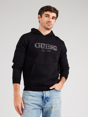 GUESS Sweatshirt in Black: front