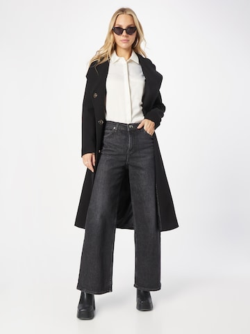 River Island Between-Seasons Coat in Black