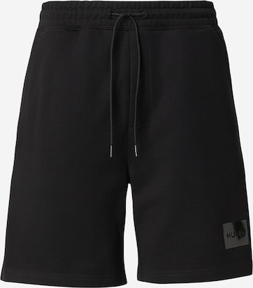 Loosefit Pantalon 'Darix' HUGO en noir : devant