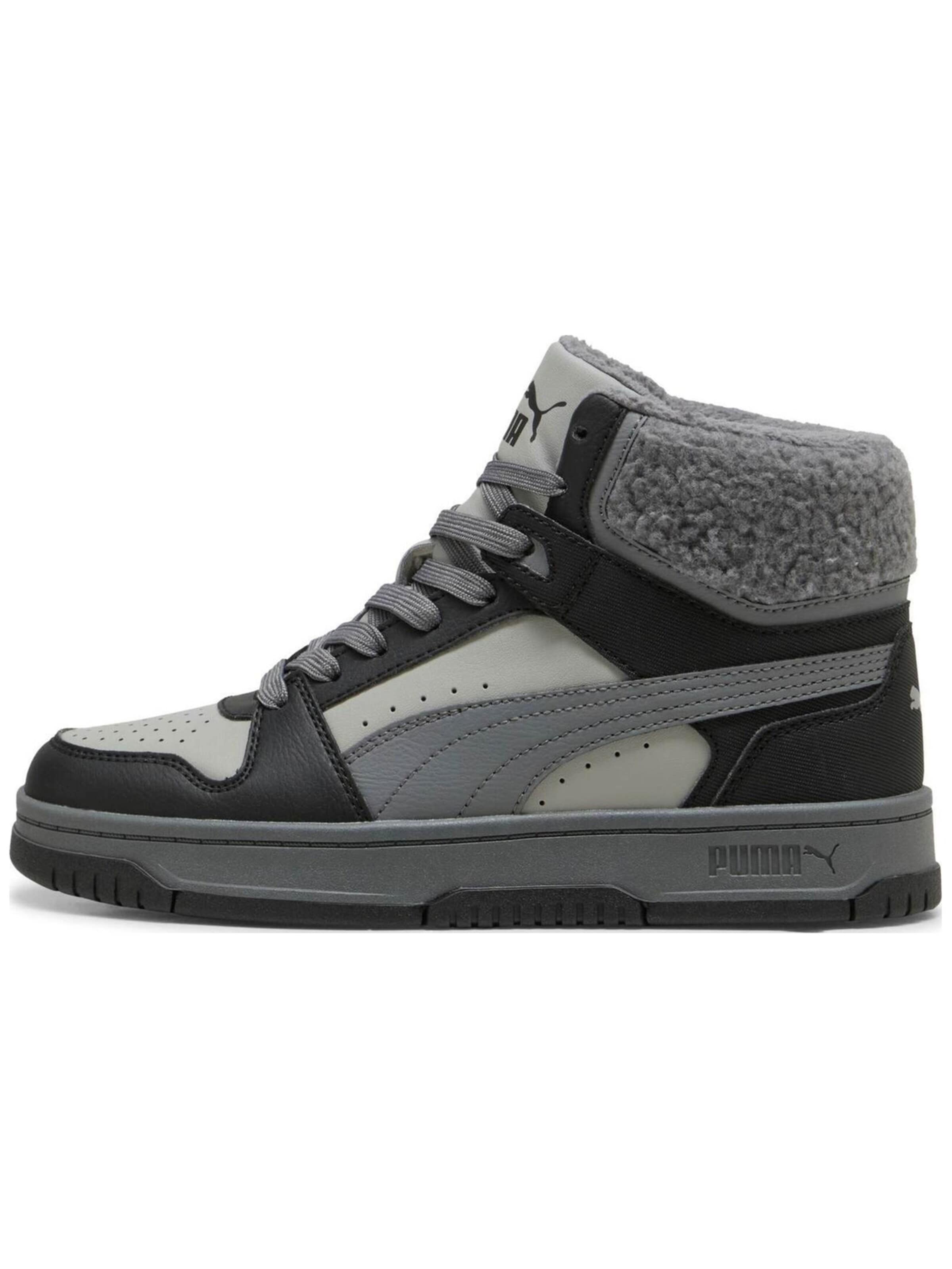 Scarpa sportiva 'Puma Rebound Slam Mid Cozy Jr' di PUMA in nero: frontale