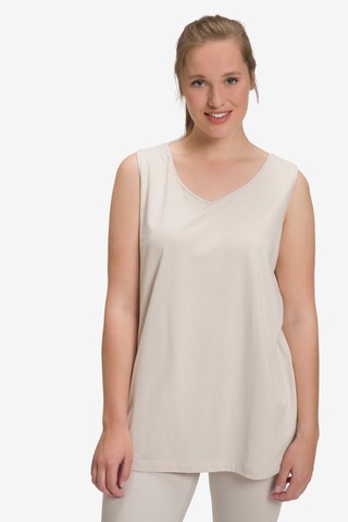 Ulla Popken Shirt in Beige: voorkant