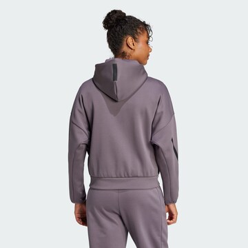 Giacca di felpa sportiva 'Z.N.E.' di ADIDAS SPORTSWEAR in grigio