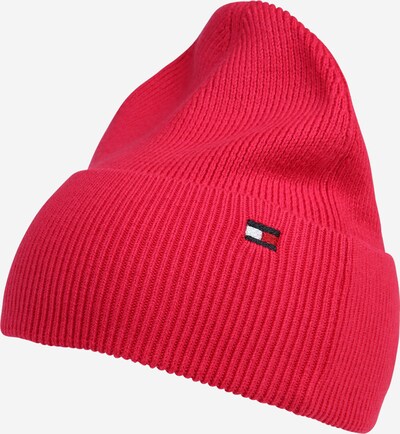 TOMMY HILFIGER Beanie in dunkelblau / pitaya / rot / weiß, Produktansicht