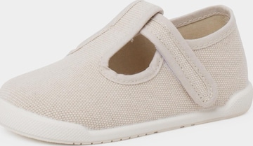 Scarpina primi passi di Pisamonas in beige: frontale