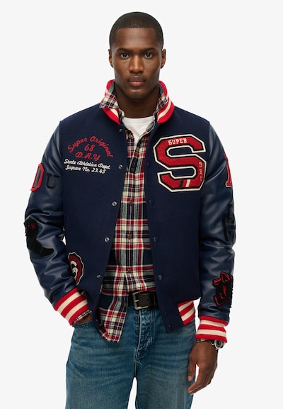 Superdry & Co Chaqueta de entretiempo en marino / rojo / blanco, Vista del producto