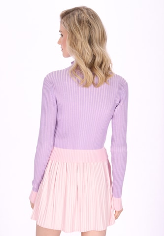 MYMO Gebreid vest 'Young Fashion' in Lila