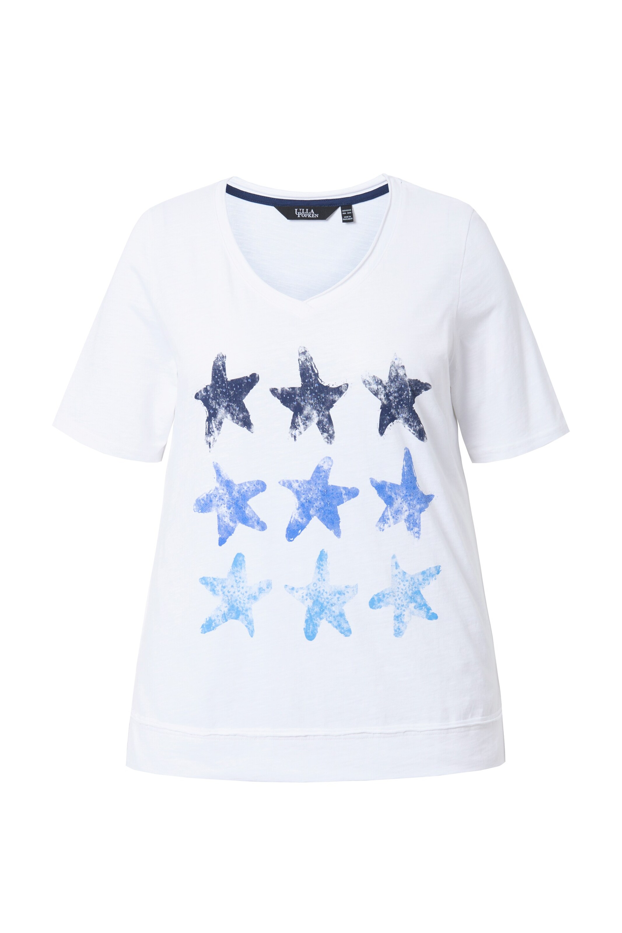 Ulla Popken T-Shirt in Weiß: Vorderseite