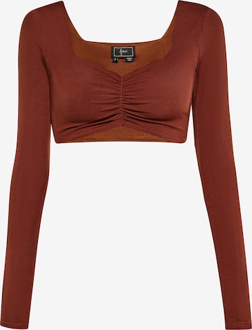 faina Top in Brown: front