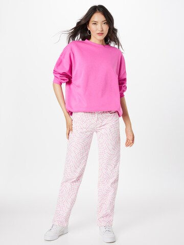 WEEKDAY Sweatshirt i pink