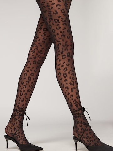 CALZEDONIA Fine Tights in Black: front