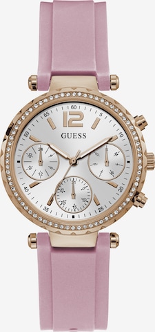 GUESS Analog Watch ' SOLSTICE ' in Pink: front