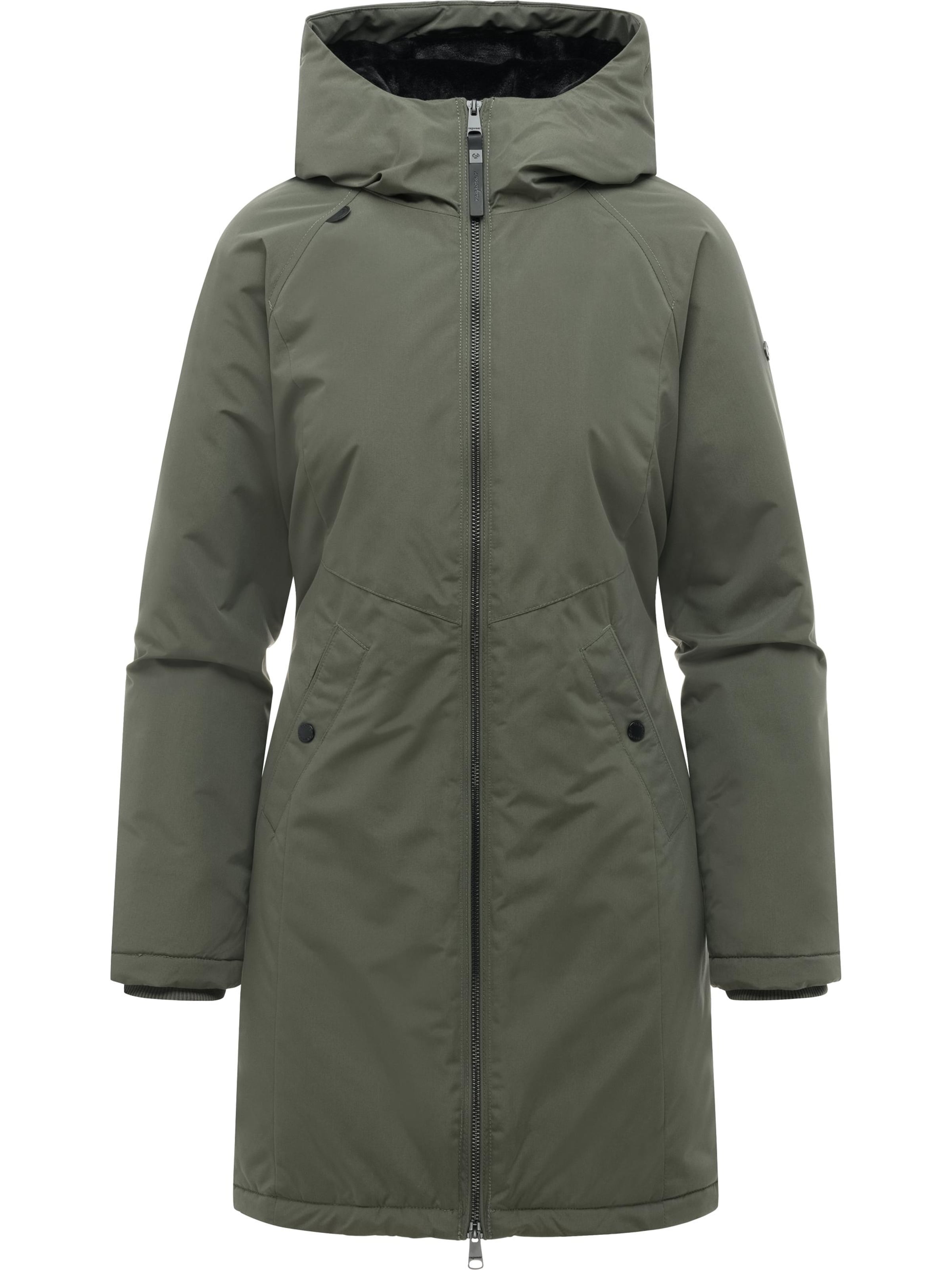 Manteau d’hiver 'Nasima Y' Ragwear en vert : devant