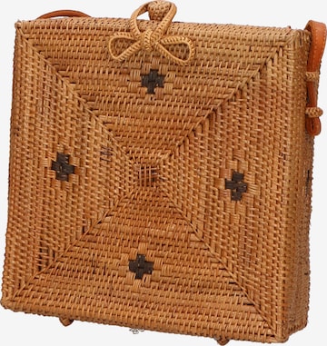 Sac à bandoulière Gave Lux en marron : devant