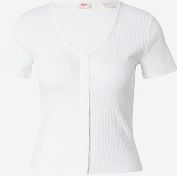 LEVI'S ® Πλεκτή ζακέτα 'Muse' σε λευκό: μπροστά