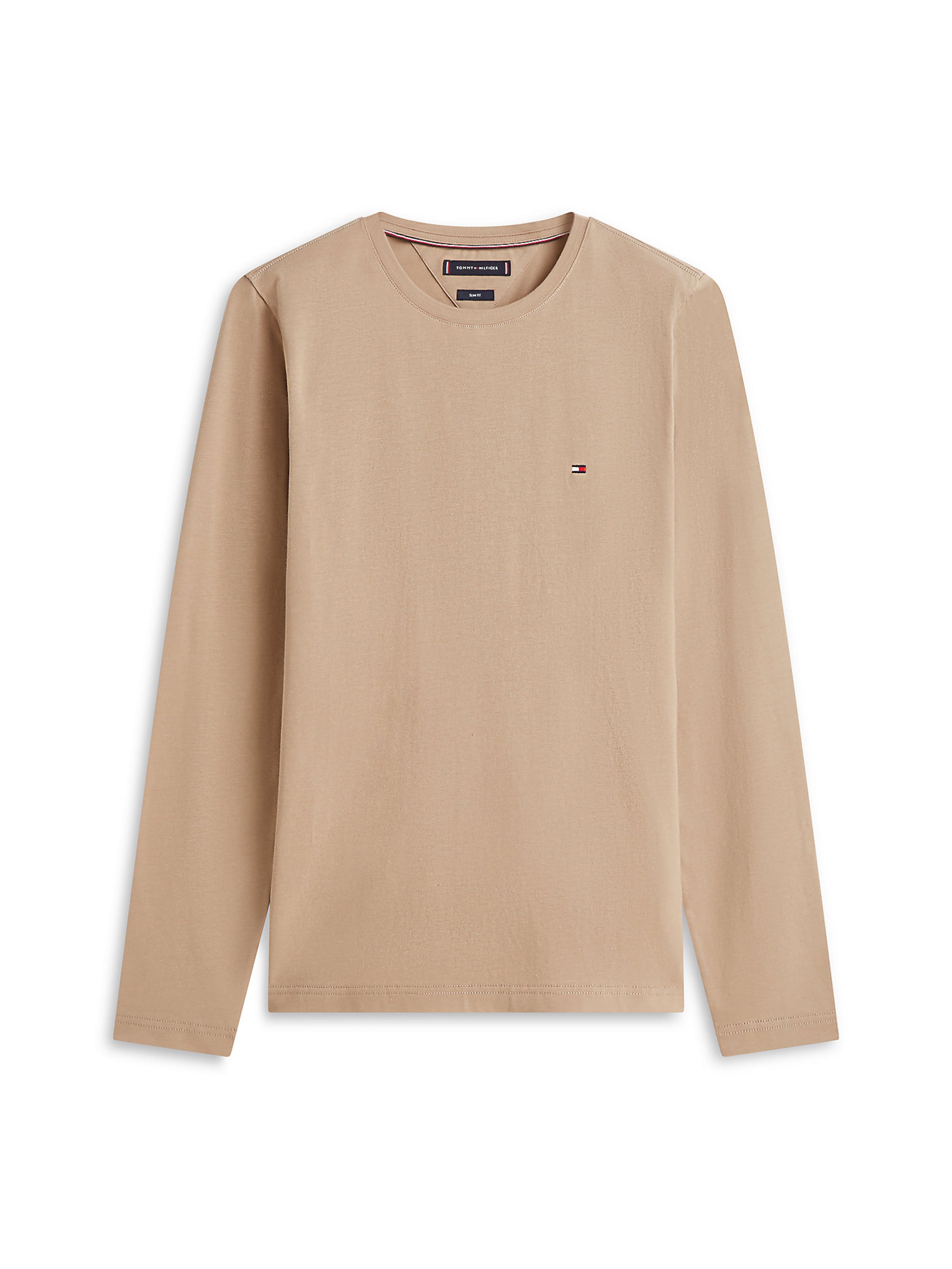 T-Shirt TOMMY HILFIGER en beige : devant