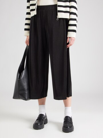 s.Oliver Zvonové kalhoty Kalhoty – černá: přední strana