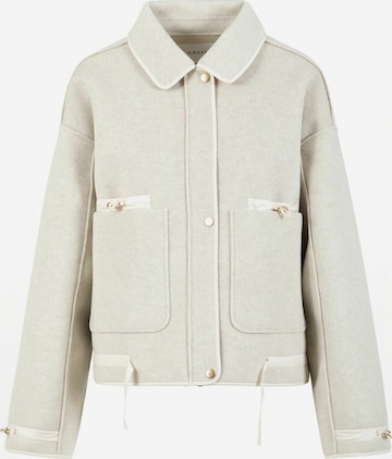 Coster Copenhagen Välikausitakki ' Drawstring ' värissä beige: etupuoli