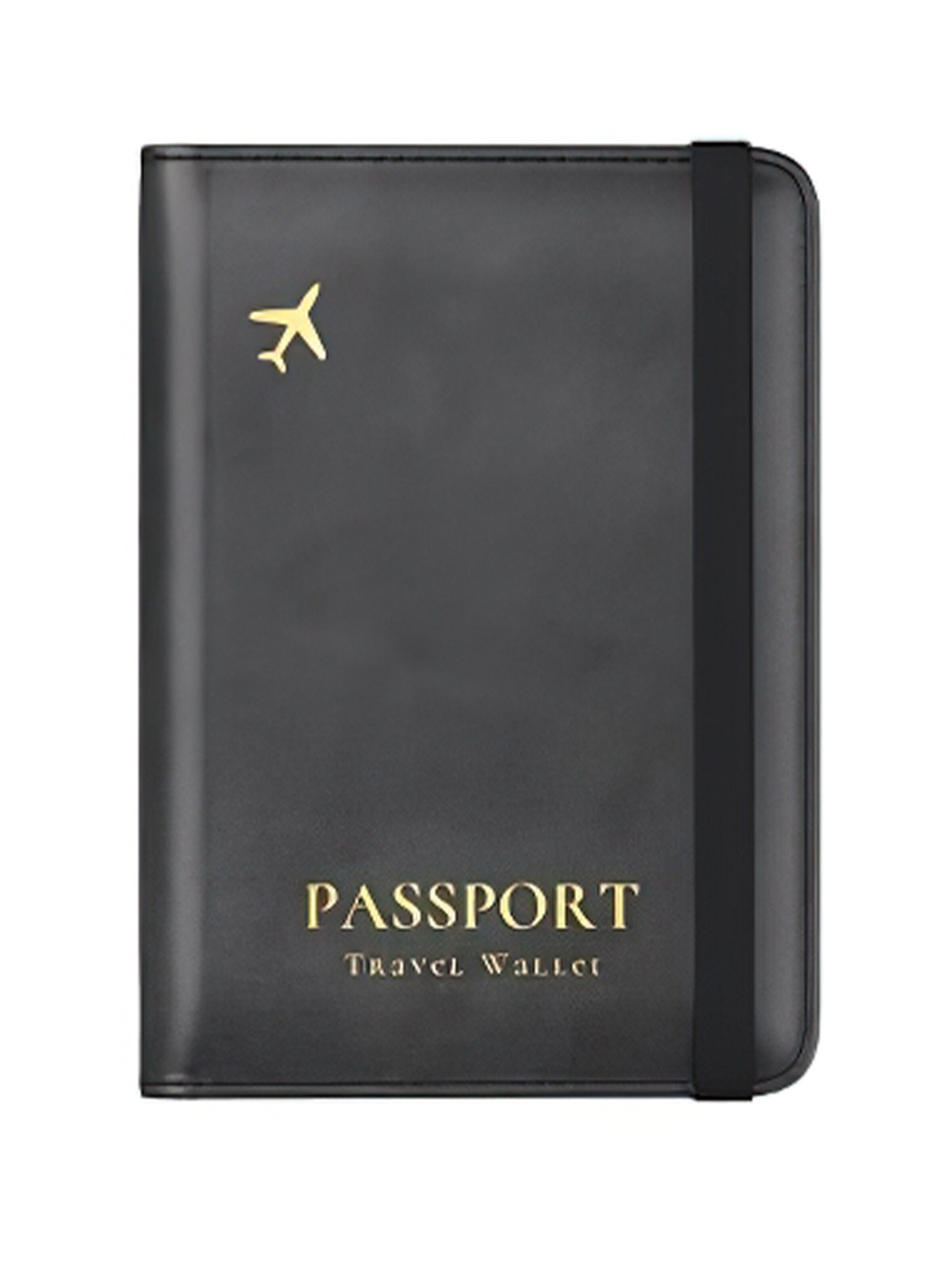 Magicshe Wallet 'Reisepasshülle mit RFID Schutz und AirTag Fach' in Black: front