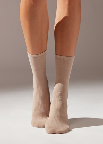 CALZEDONIA Socken in Beige: Vorderseite