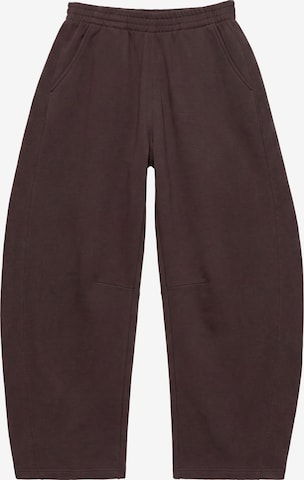 Pull&Bear Wide leg Broek in Bruin: voorkant