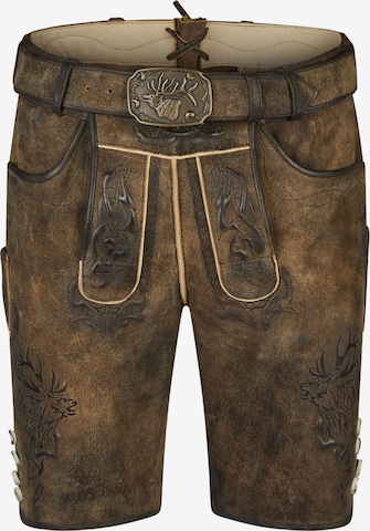 Slimfit Pantaloni per costume tradizionale 'Wayen' di SPIETH & WENSKY in marrone: frontale