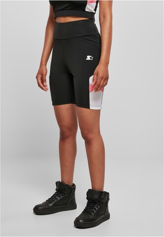 Starter Black Label Скинни Спортивные штаны в Черный: спереди