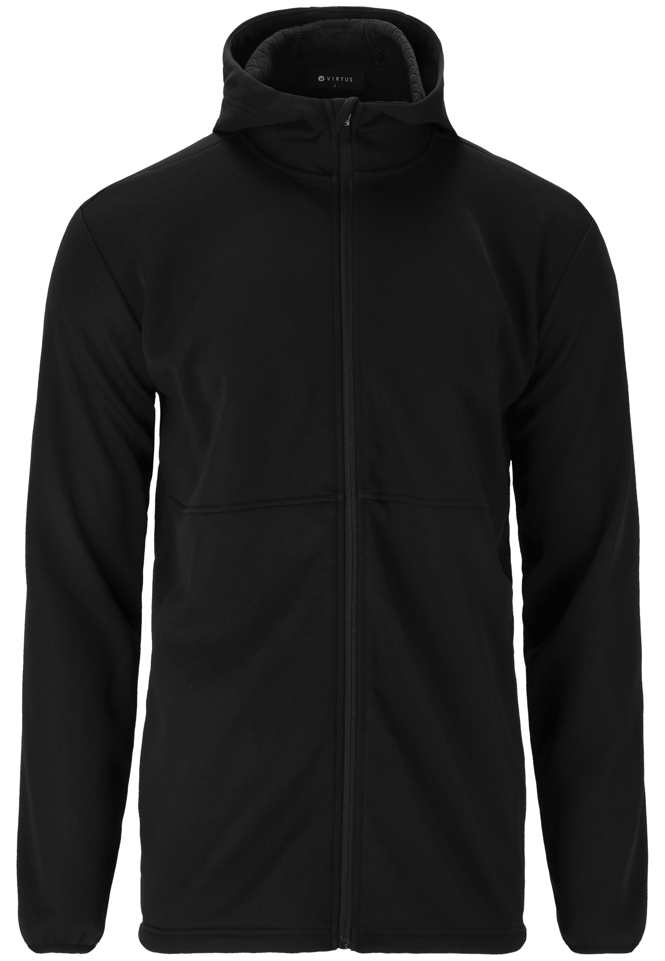 Virtus Sweat jacket in Black: front