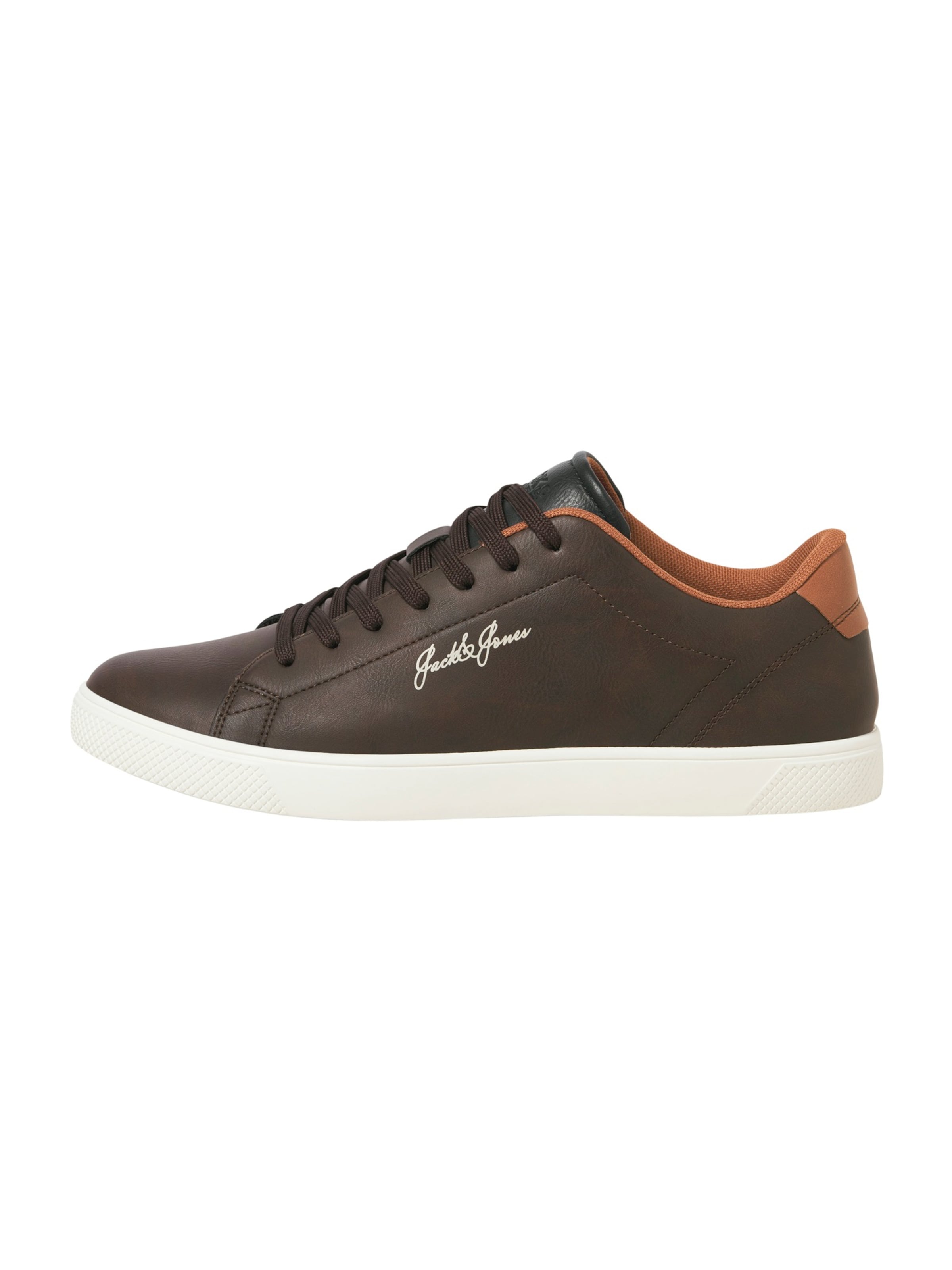 Baskets basses 'JFWBRIXTON' JACK & JONES en marron : devant