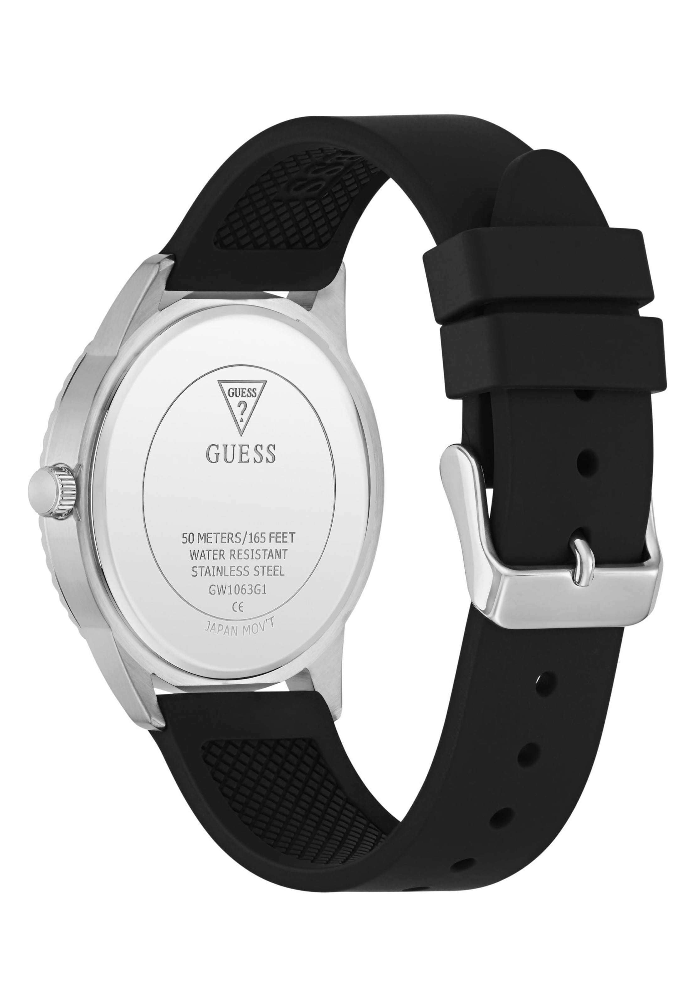 GUESS Analog watch 'Chip' in Black