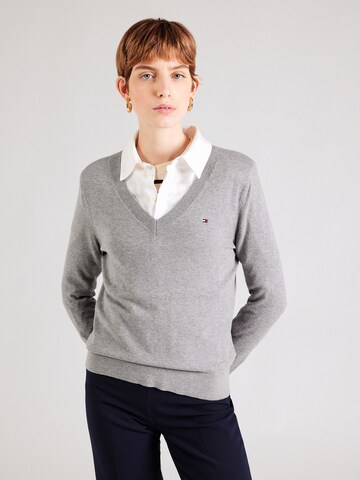 TOMMY HILFIGER Trui in Grijs: voorkant